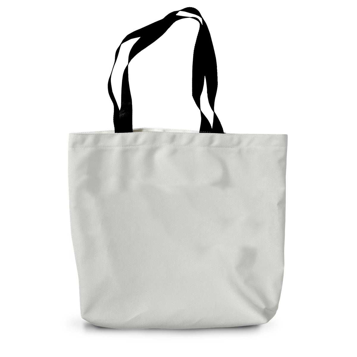 G.O.A.T. Canvas Tote Bag with sturdy black handles, made from durable 360gsm canvas, perfect for eco-friendly shopping.