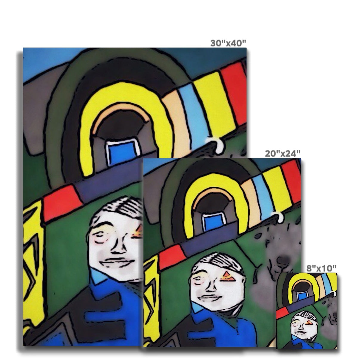 G.O.A.T. Canvas showcasing a vibrant, high-quality art print on finely textured cotton canvas with professional framing.