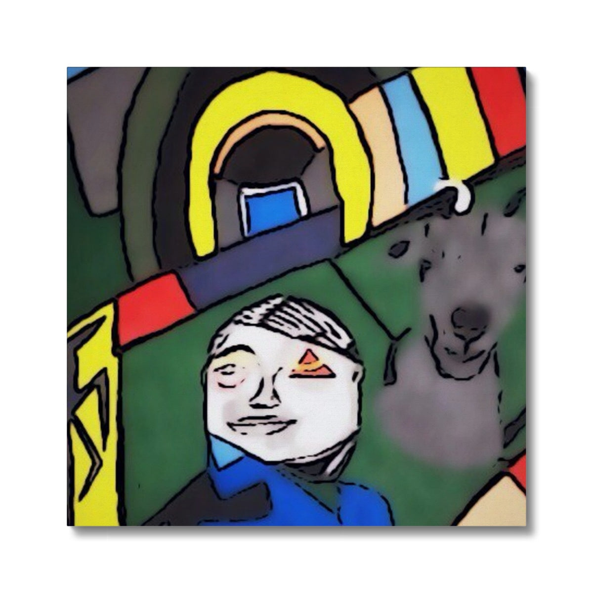 G.O.A.T. Canvas showcasing a vibrant, high-quality art print on finely textured cotton canvas with professional framing.