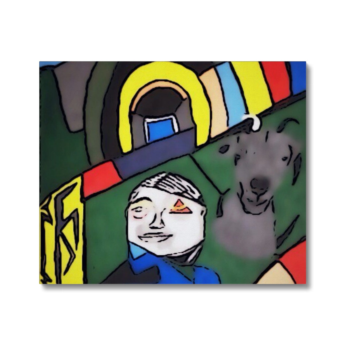 G.O.A.T. Canvas showcasing a vibrant, high-quality art print on finely textured cotton canvas with professional framing.