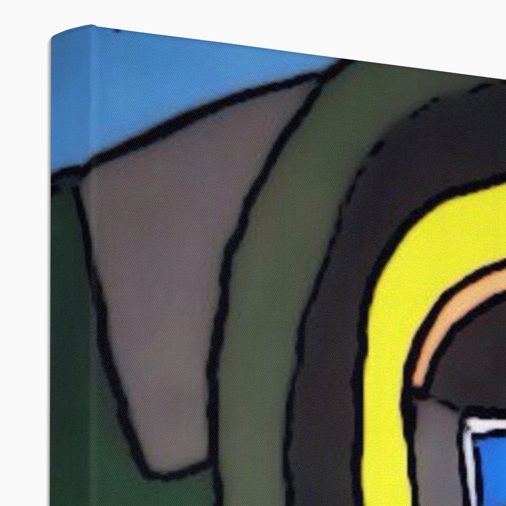 G.O.A.T. Canvas showcasing a vibrant, high-quality art print on finely textured cotton canvas with professional framing.