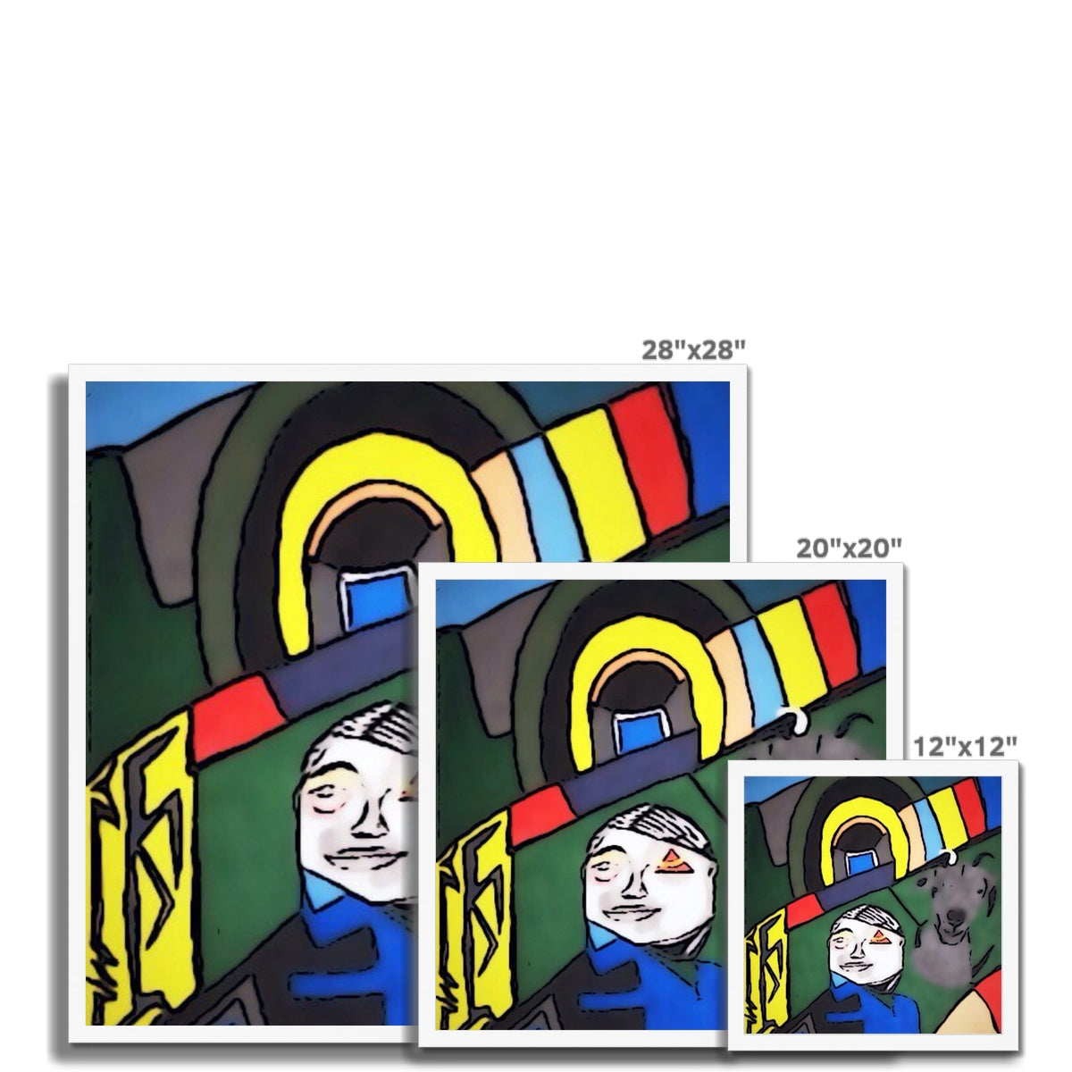 G.O.A.T. Framed Print showcasing a simple elegant design with a high-quality wood frame and textured fine art paper.