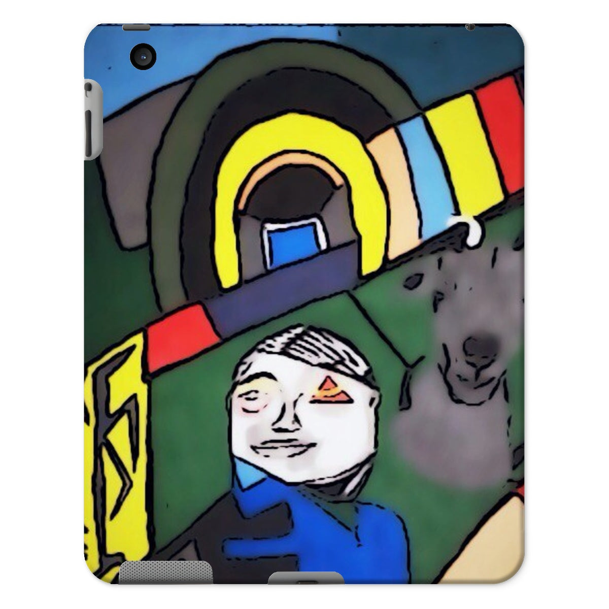 G.O.A.T. Tablet Case for iPad, showcasing its snug fit and durable polycarbonate material.