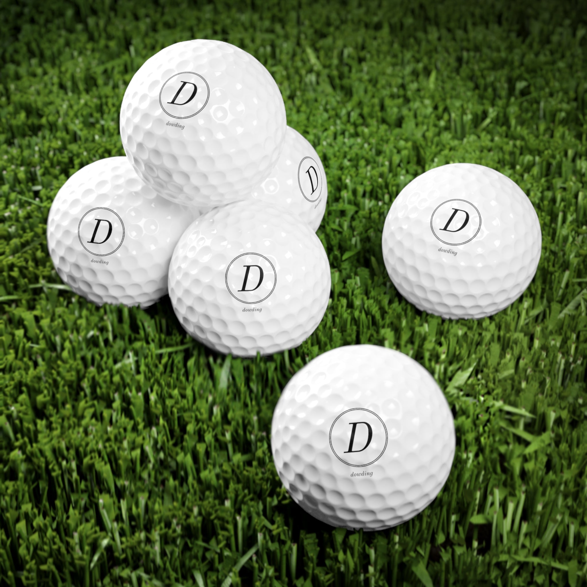 A pack of 6 high-quality golf balls with a durable Surlyn cover and robust rubber core, ideal for enhancing your golf game.