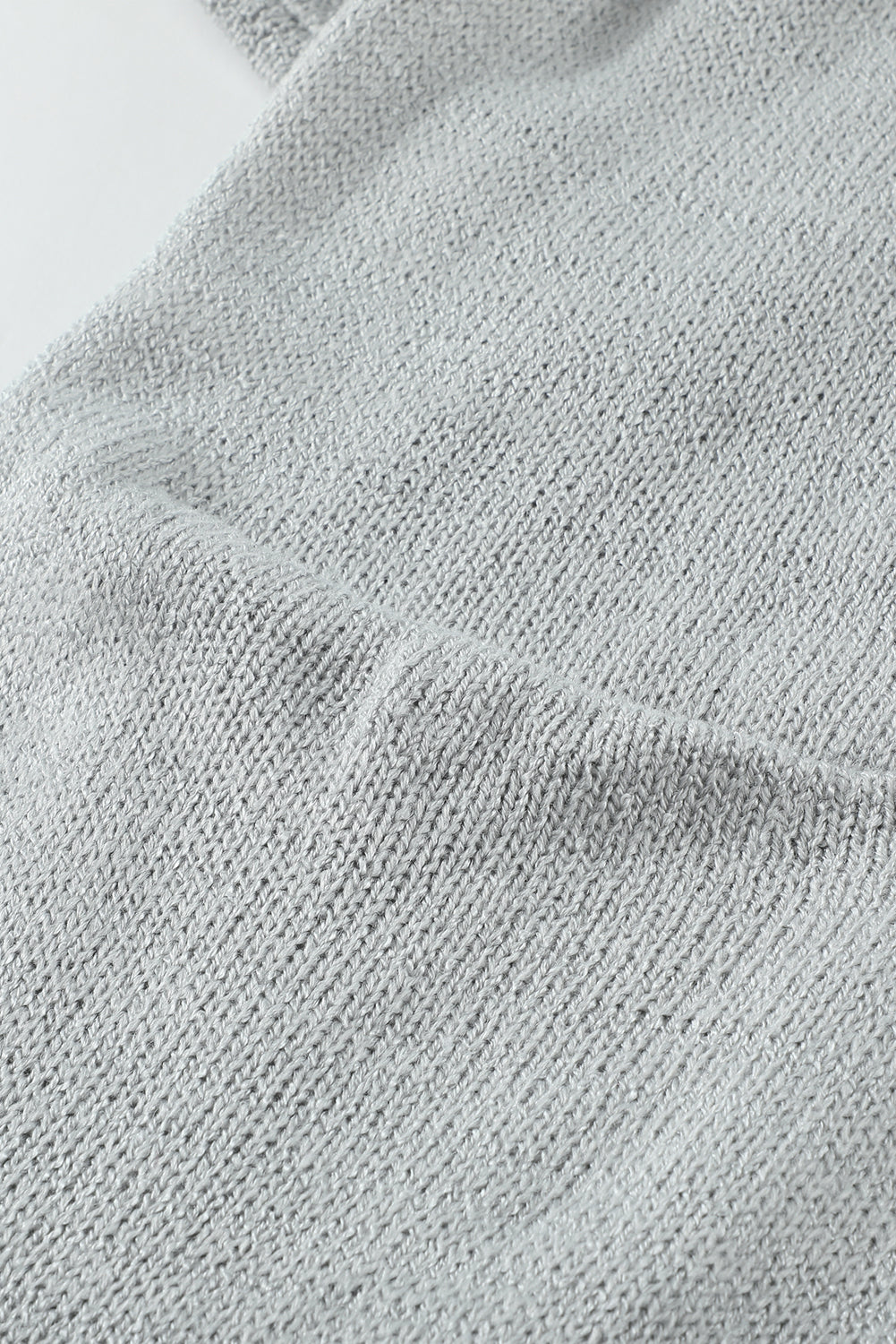 Gray Black/Gray/Brown Open Front Hooded Sweater Cardigan displayed on a mannequin, showcasing its stylish design and cozy fabric.