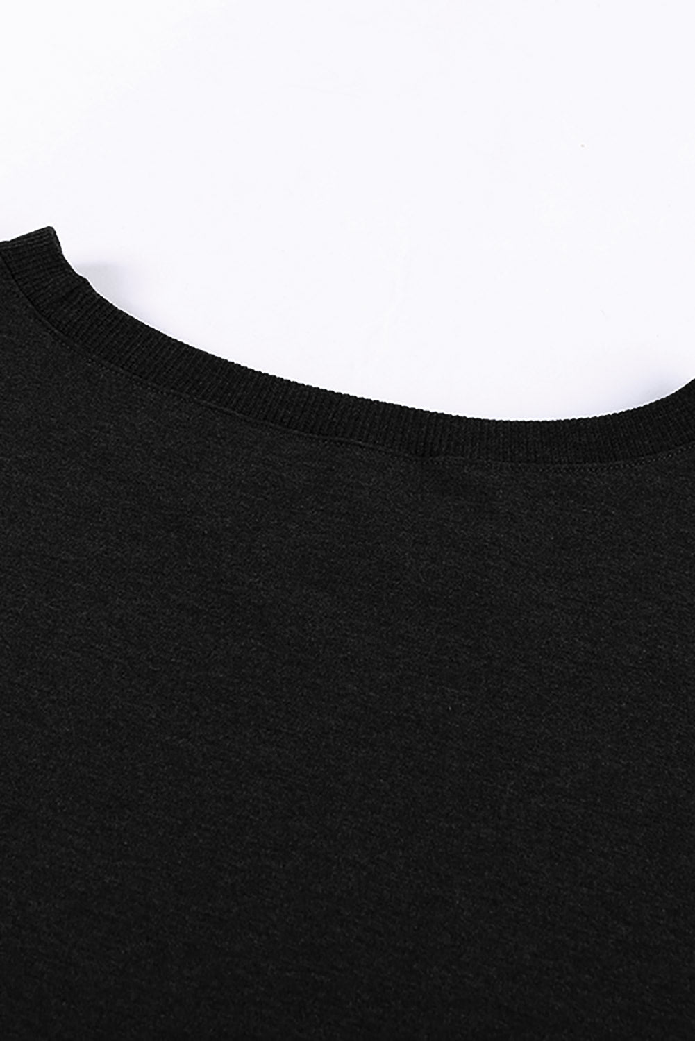 Gray solid crew neck pullover sweatshirt displayed on a mannequin, showcasing its long sleeves and comfortable fit.