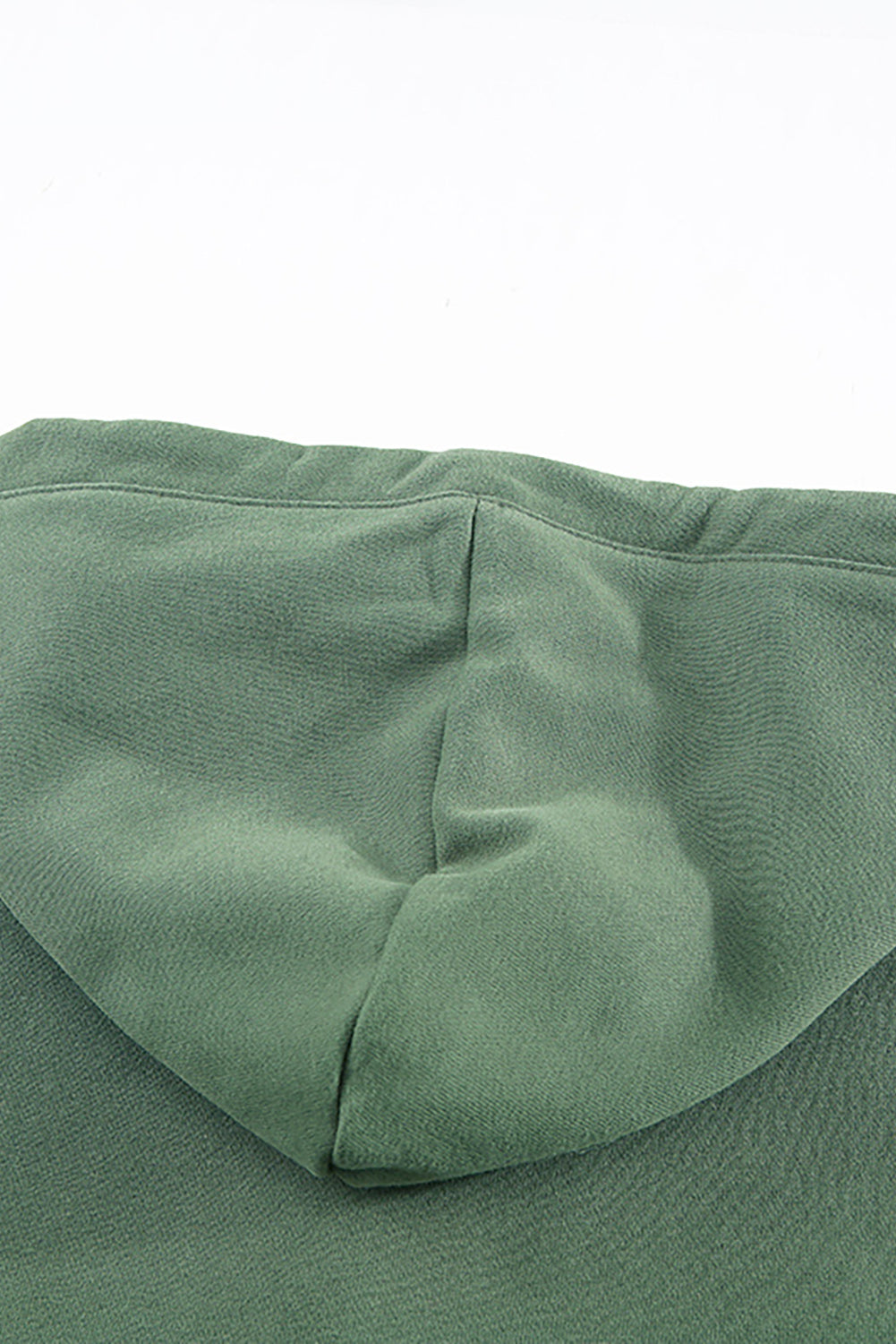 Green Snap Button Pullover Hoodie featuring a kangaroo pocket and drawstring hood, perfect for casual wear.