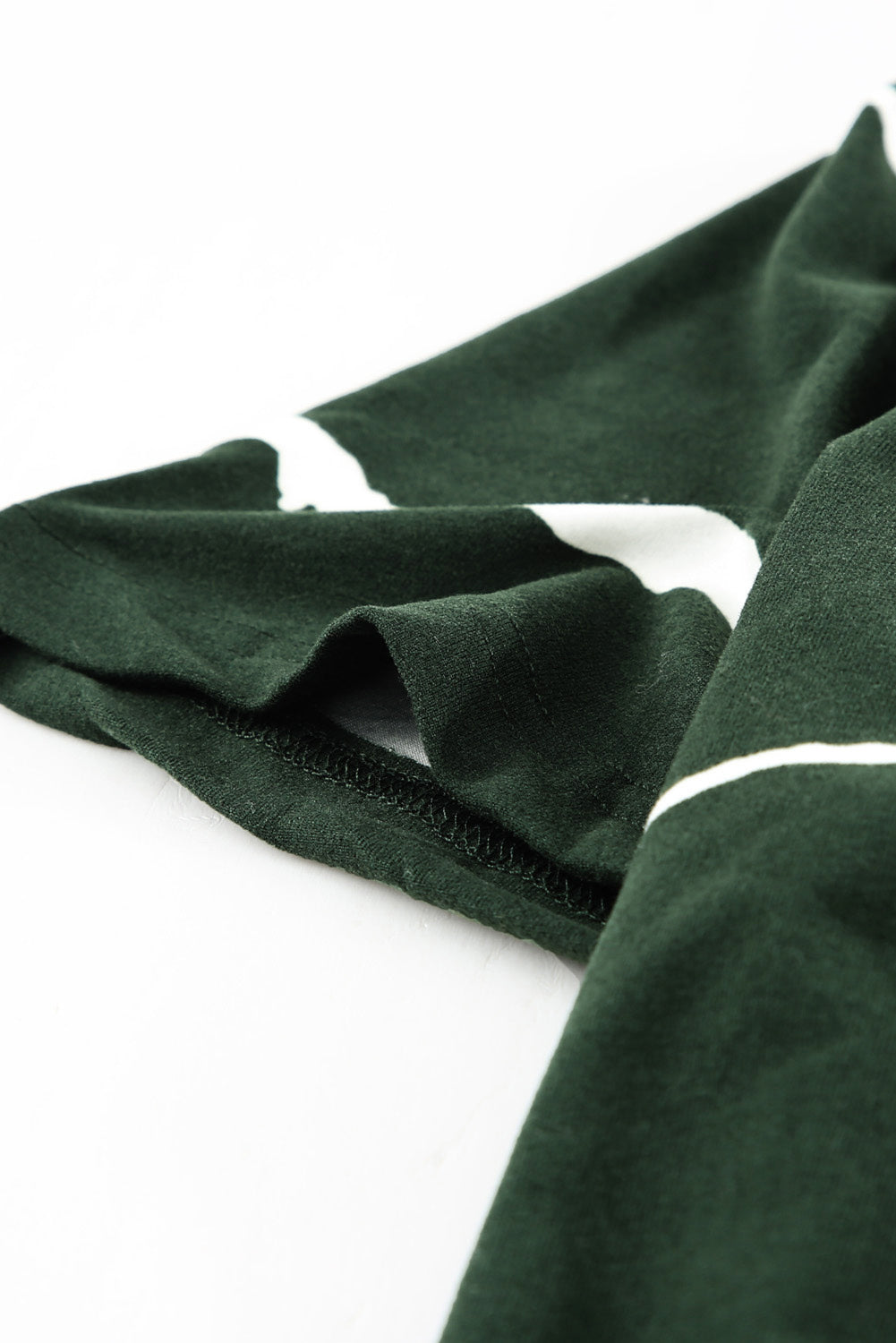 Green Tie-dye Stripe Casual T-Shirt displayed on a mannequin, showcasing its stylish design and soft fabric.