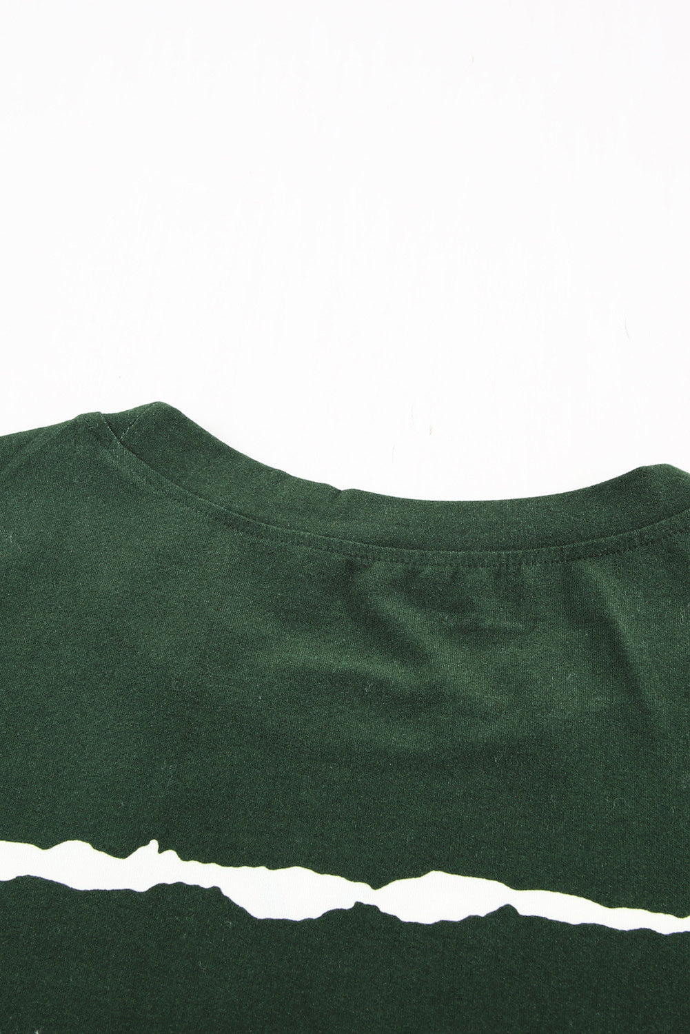 Green Tie-dye Stripe Casual T-Shirt displayed on a mannequin, showcasing its stylish design and soft fabric.