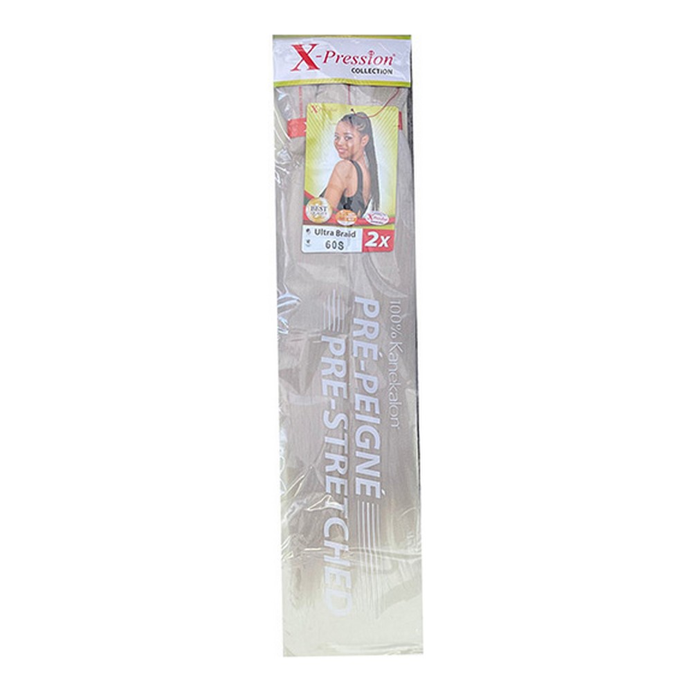 X-Pression hair extension packaging.
