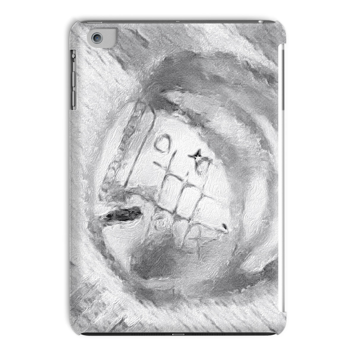 A snug-fitting Head Tablet Case for iPad, made from durable polycarbonate, showcasing its lightweight and impact-resistant design.