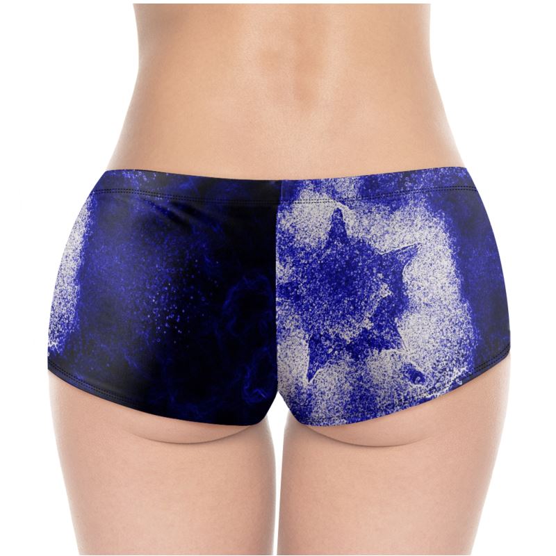 A pair of stylish Designer Hot Pants made from high-quality poly-lycra blend, showcasing a flattering fit and vibrant color.