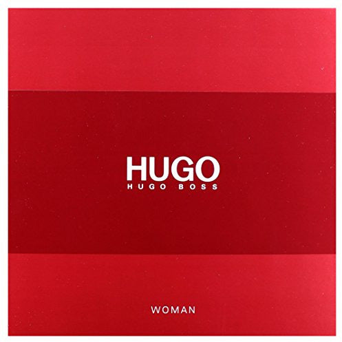 Hugo Woman Gift Set featuring 50ml EDP and 100ml Body Lotion in elegant packaging.