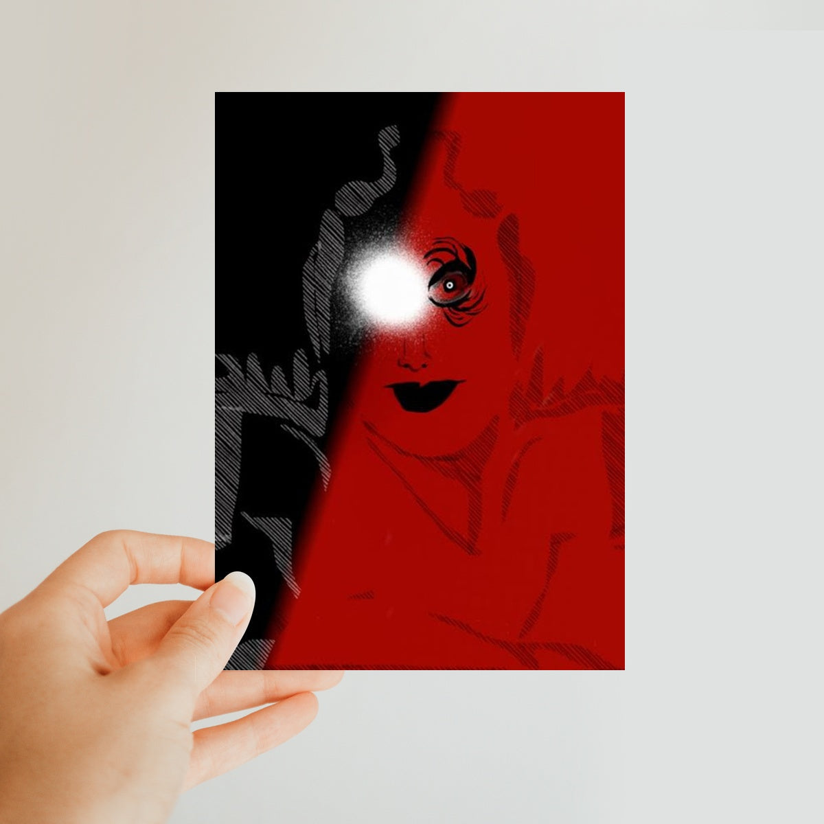 I See You Classic Postcard featuring vibrant colors and a glossy finish, perfect for heartfelt messages.