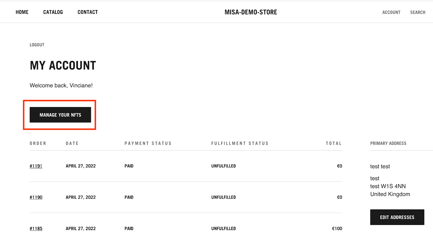 Digital artwork titled 'In the Land of the Blind' displayed as an NFT on the Polygon Network, showcasing vibrant colors and intricate details.