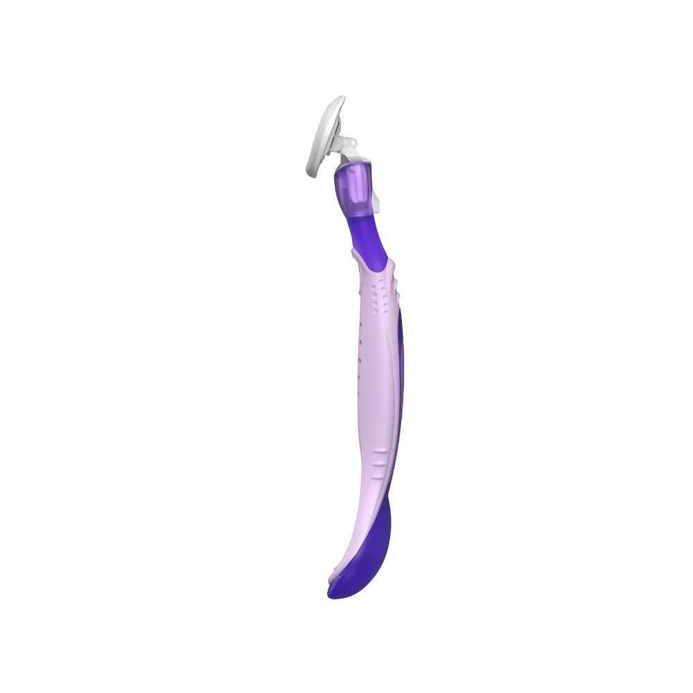 Inspirit Women's Cartridge Razor with ergonomic grip and 5 sharp blades, designed for a smooth and nourishing shave.