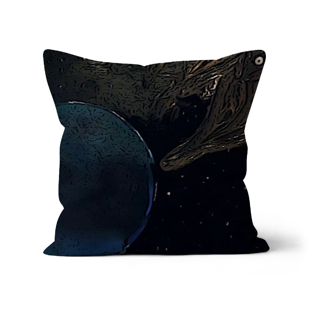 Invasion Cushion in various fabrics including faux suede, linen, and cotton, showcasing vibrant colors and textures.