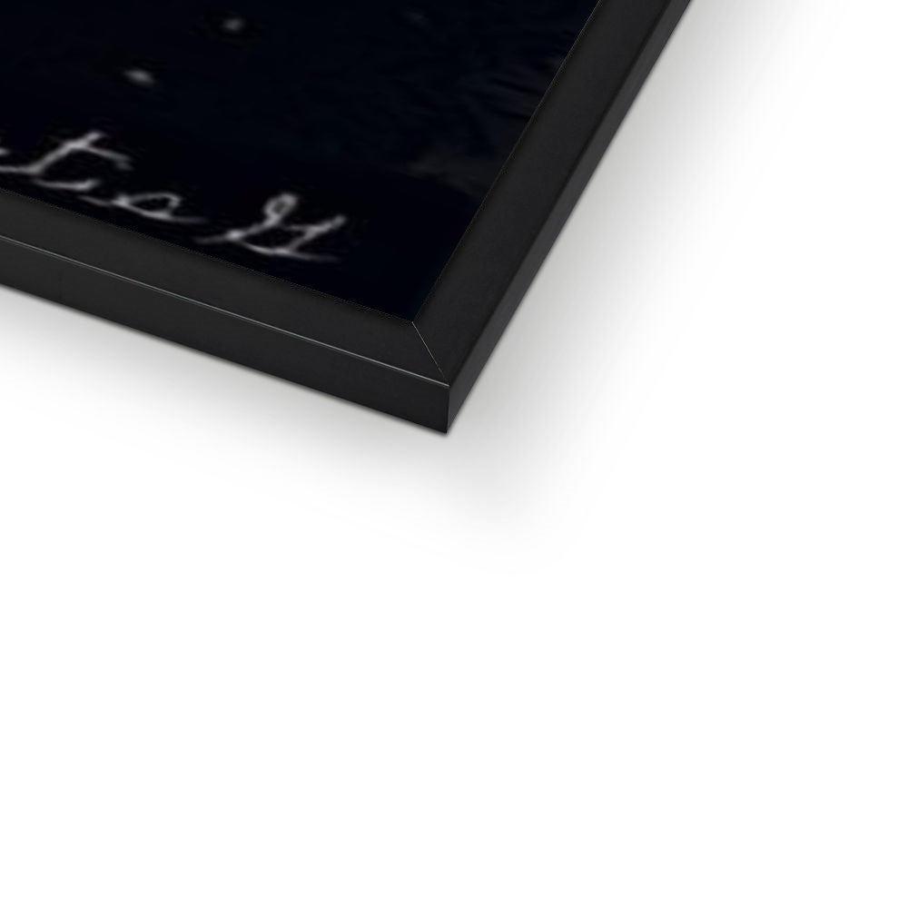 Invasion Framed Print showcasing a simple elegant design with a satin finish and premium fine art paper.