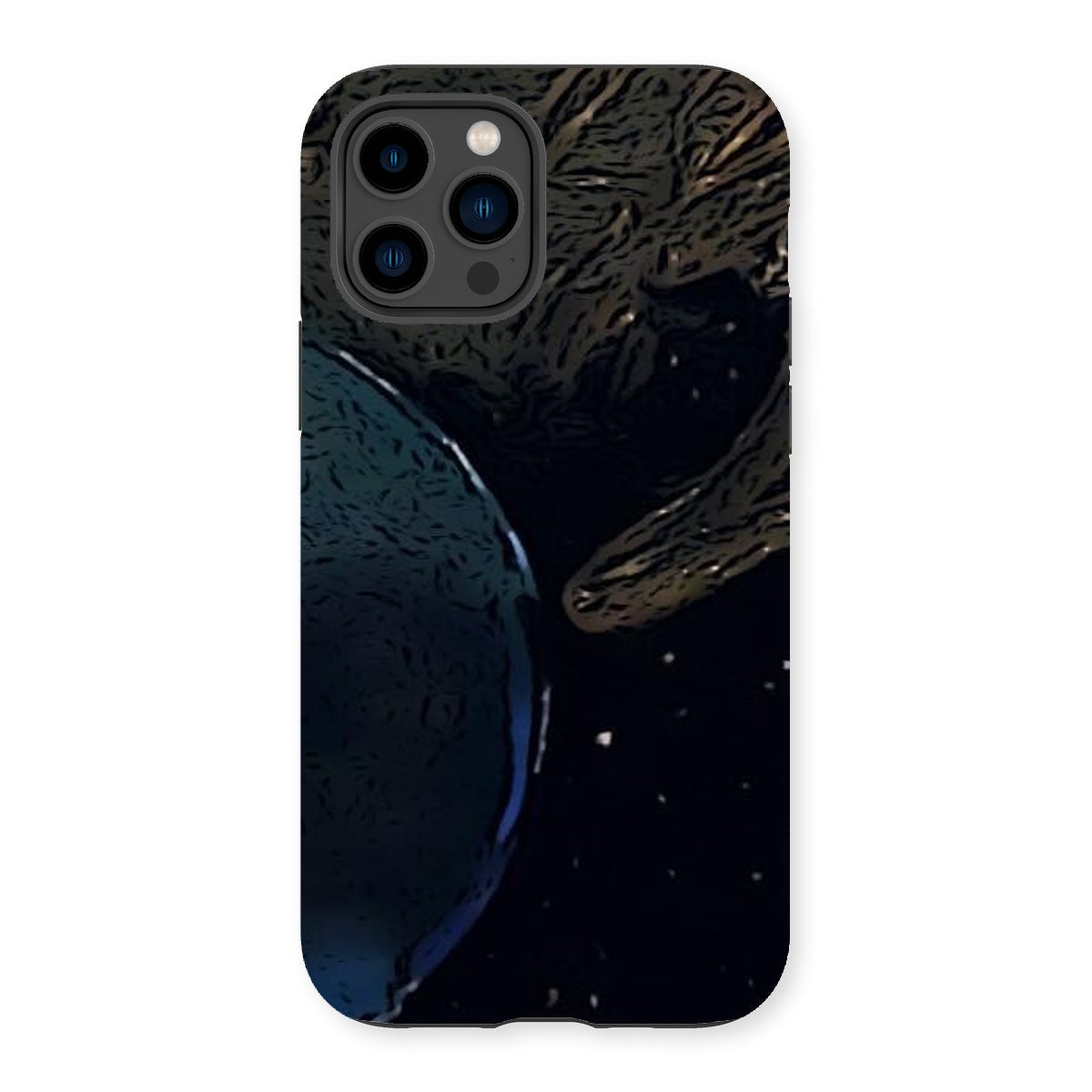 Invasion Tough Phone Case showcasing dual-layer design with impact-resistant plastic and flexible silicone inner layer.