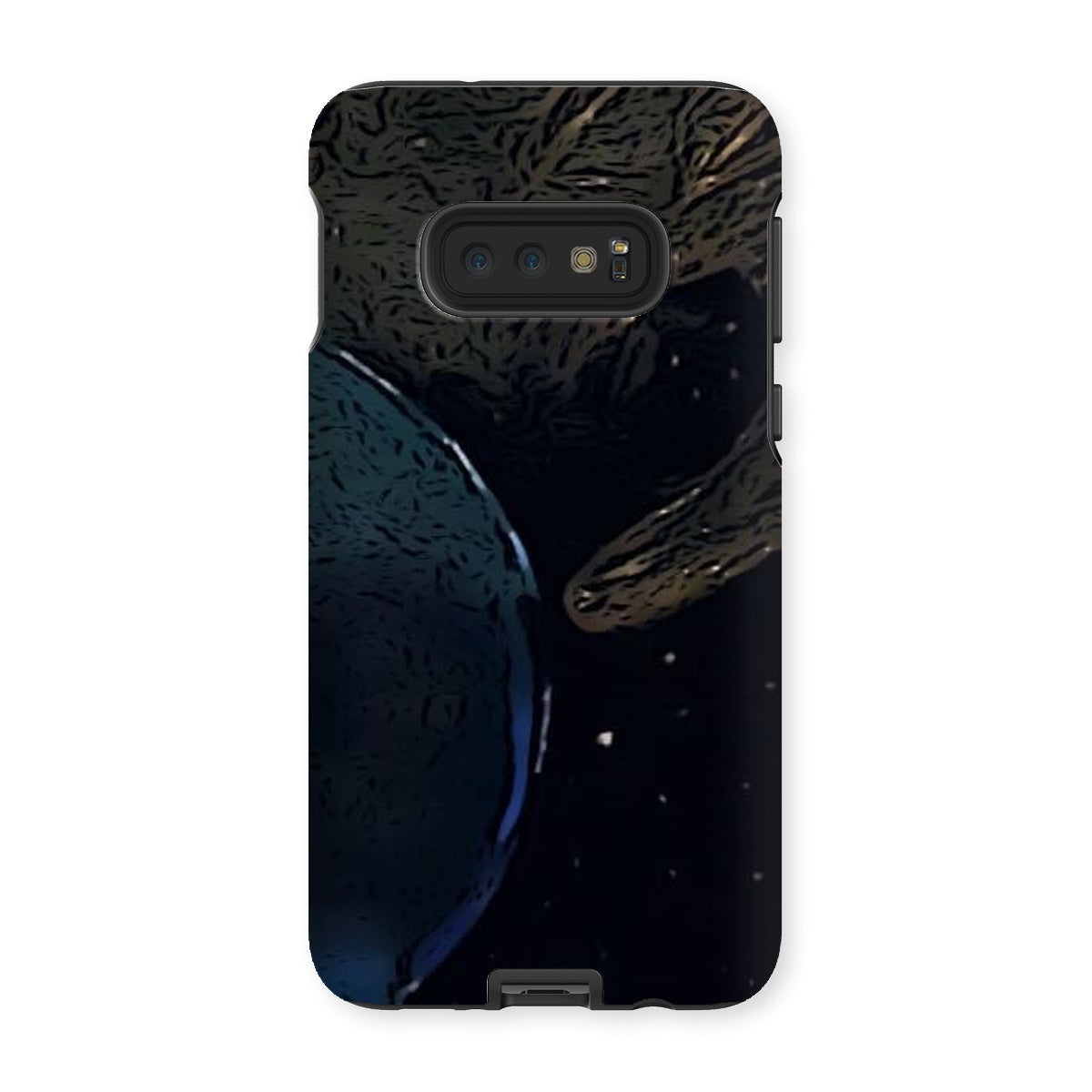 Invasion Tough Phone Case showcasing dual-layer design with impact-resistant plastic and flexible silicone inner layer.