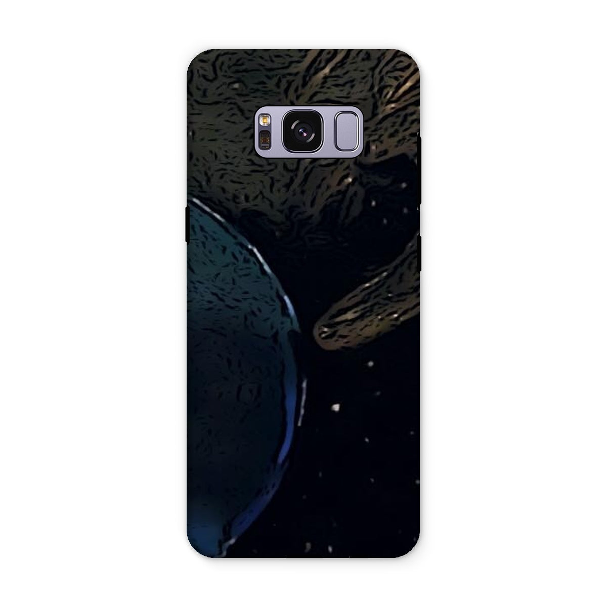 Invasion Tough Phone Case showcasing dual-layer design with impact-resistant plastic and flexible silicone inner layer.