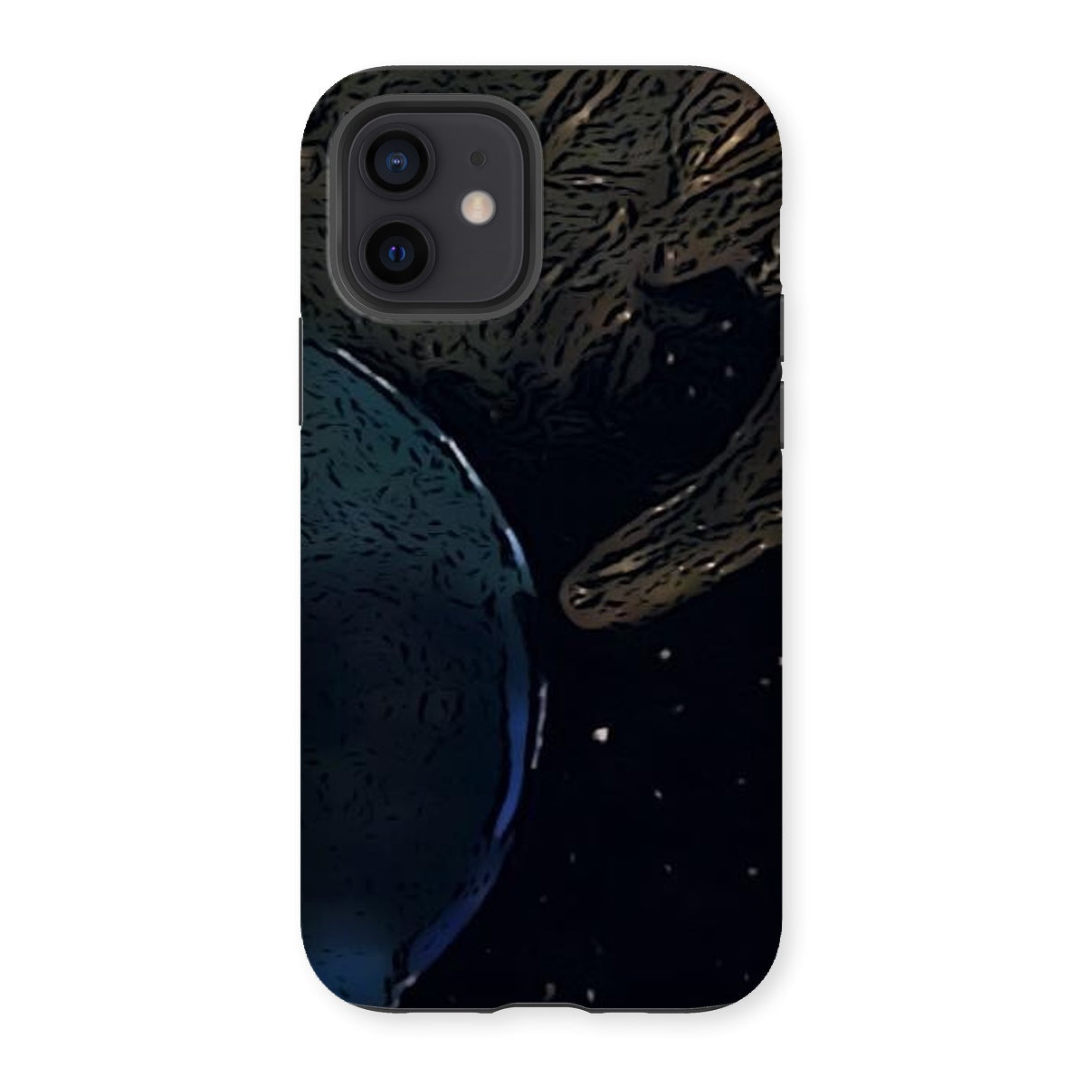 Invasion Tough Phone Case showcasing dual-layer design with impact-resistant plastic and flexible silicone inner layer.