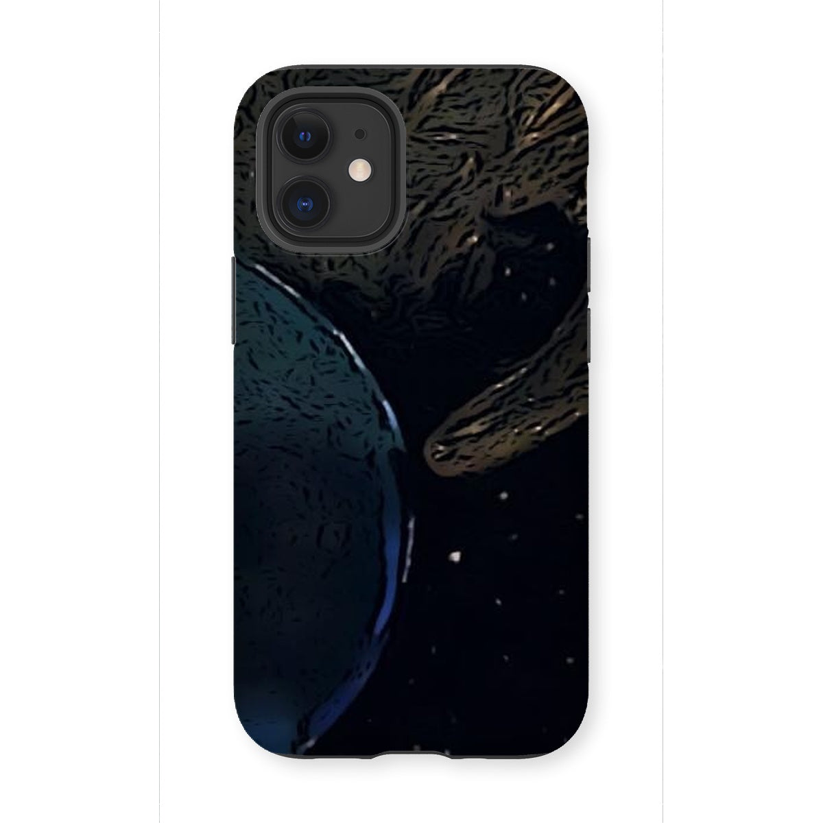 Invasion Tough Phone Case showcasing dual-layer design with impact-resistant plastic and flexible silicone inner layer.