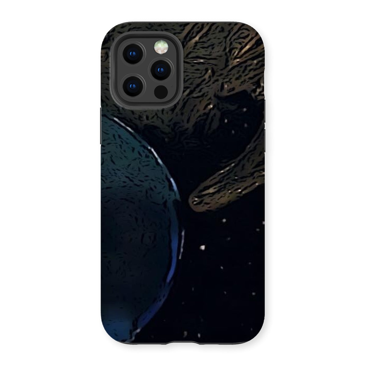 Invasion Tough Phone Case showcasing dual-layer design with impact-resistant plastic and flexible silicone inner layer.