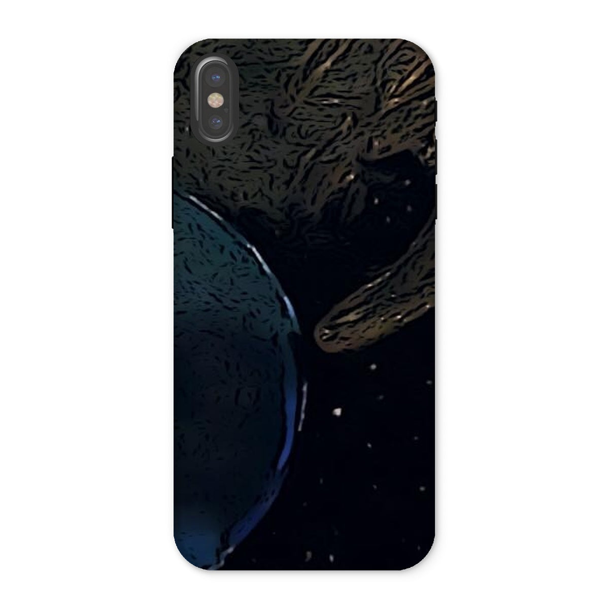 Invasion Tough Phone Case showcasing dual-layer design with impact-resistant plastic and flexible silicone inner layer.