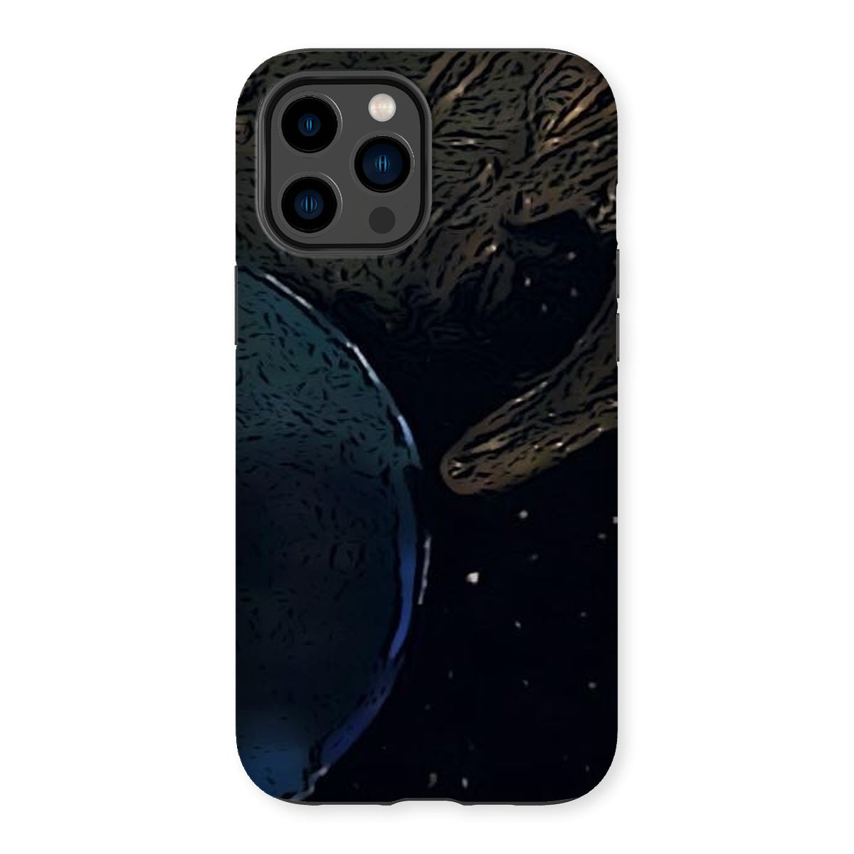 Invasion Tough Phone Case showcasing dual-layer design with impact-resistant plastic and flexible silicone inner layer.