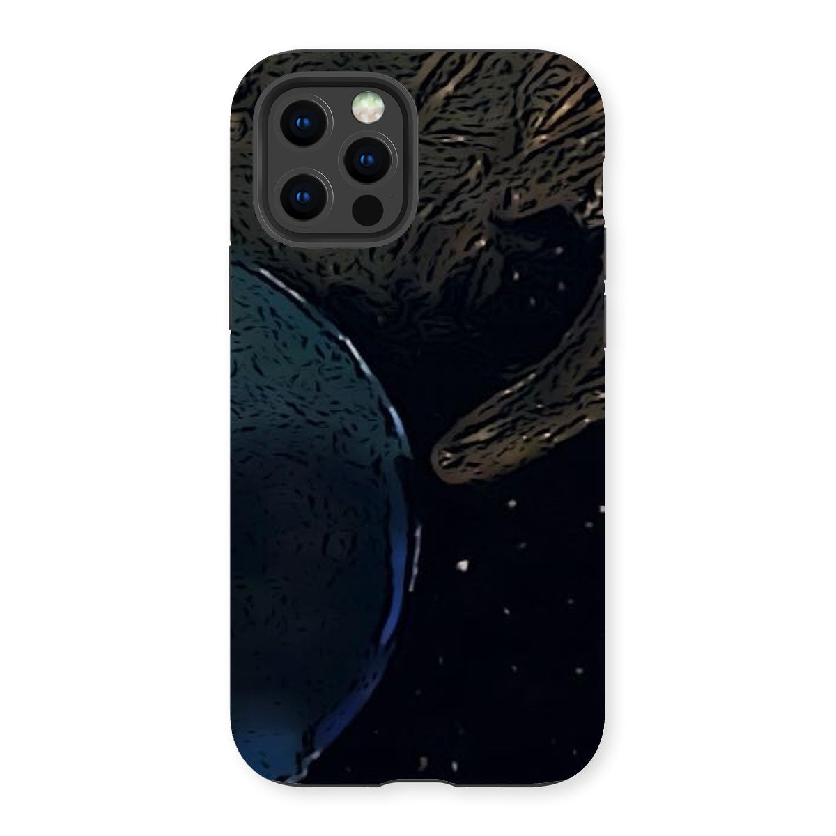 Invasion Tough Phone Case showcasing dual-layer design with impact-resistant plastic and flexible silicone inner layer.