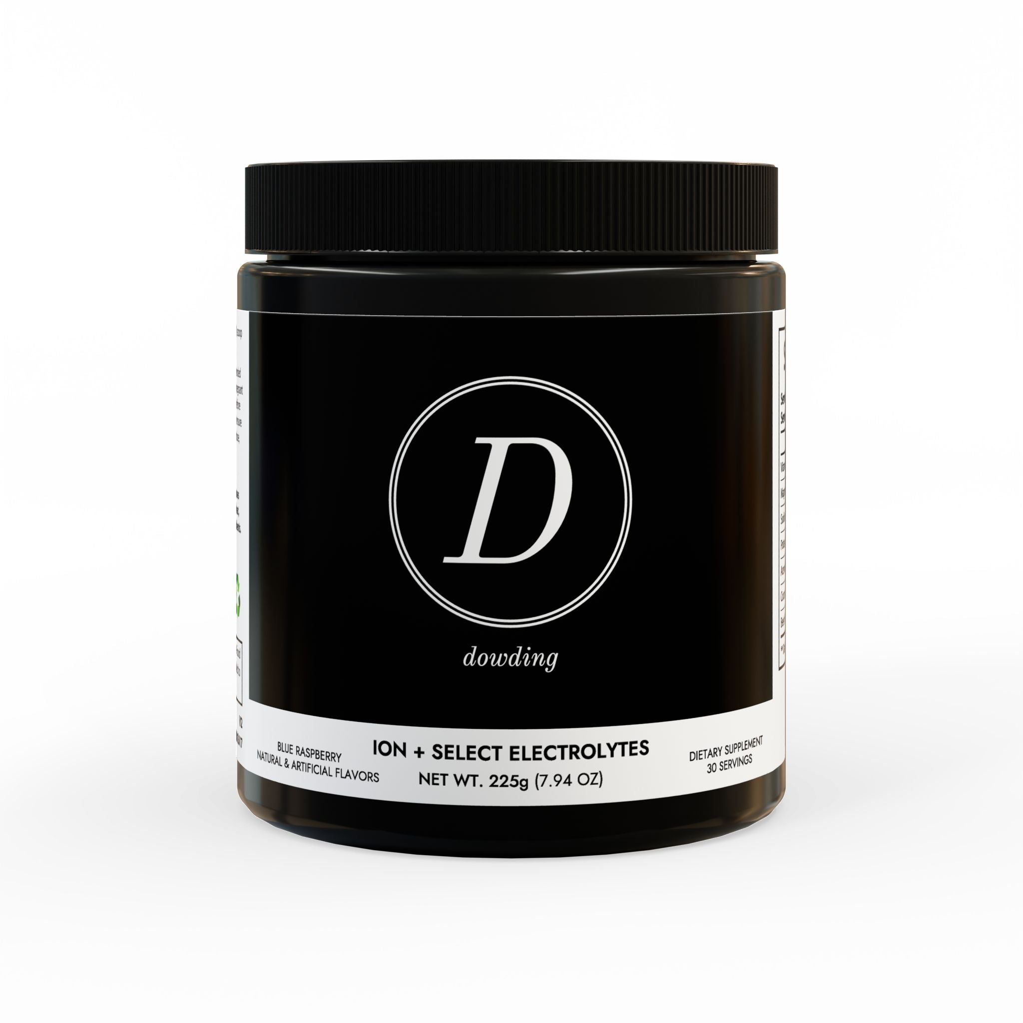 ION + Select Electrolyte Supplement in a 225g container, showcasing its vibrant packaging and key ingredients for hydration and performance.