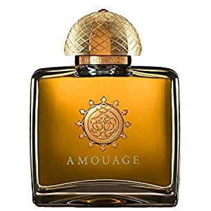 Amouage Jubilation for Women Eau de Parfum in an elegant bottle, showcasing its luxurious design.