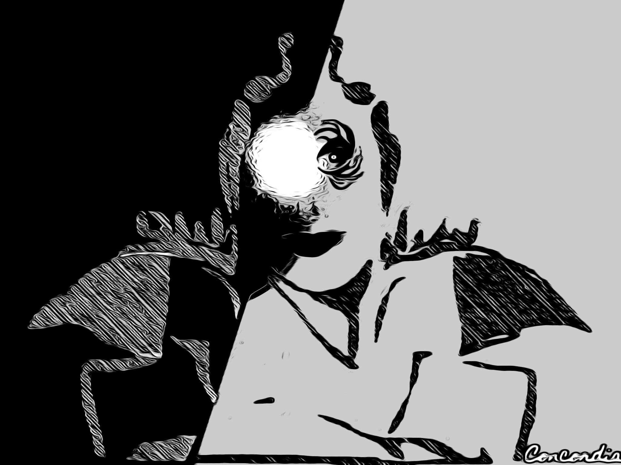 A digital artwork titled 'Keeping an Eye on Things' representing a unique NFT on the Polygon network.