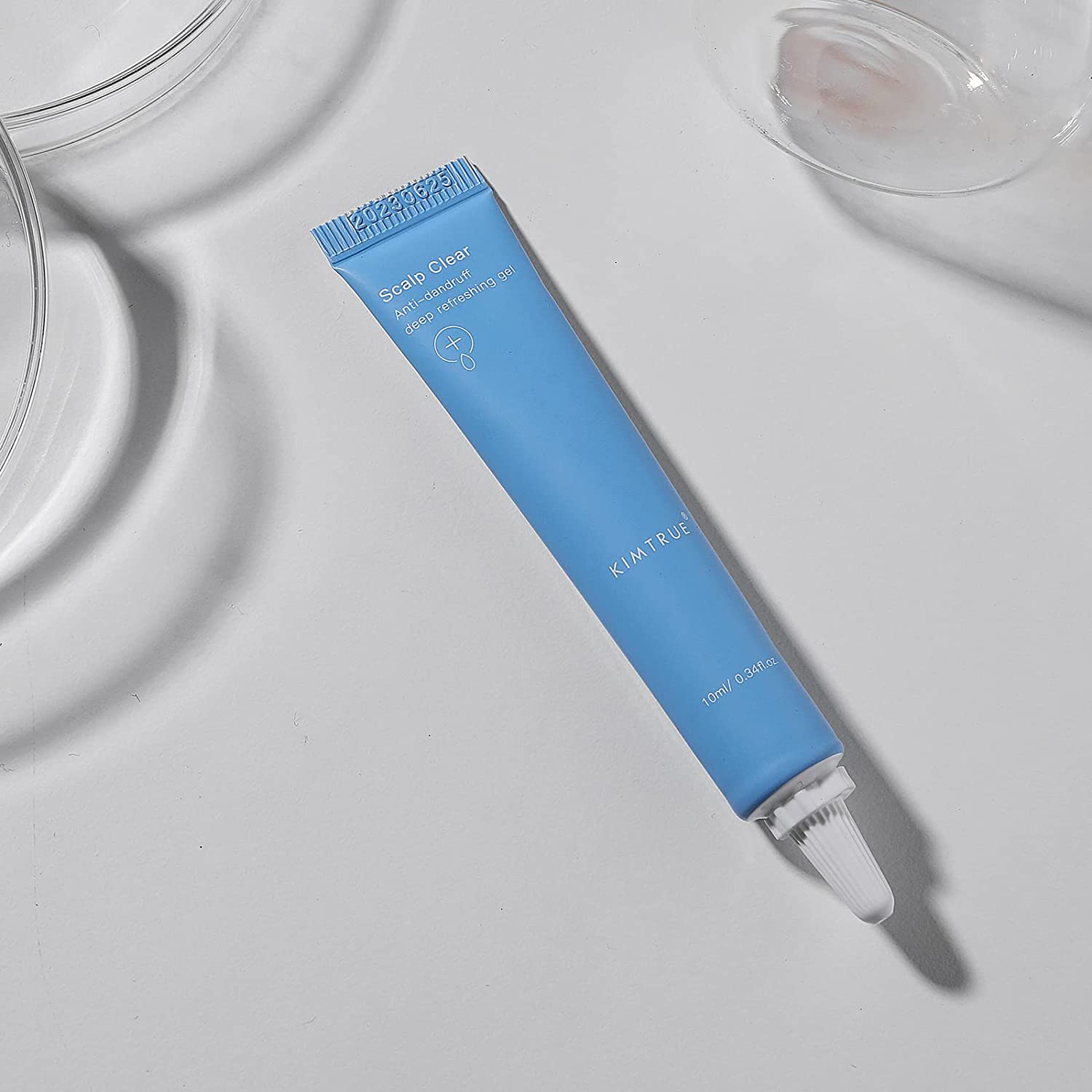 KIMTRUE Scalp Clear Gel in a 5*10ml packaging, designed for oily scalp treatment and dandruff control.