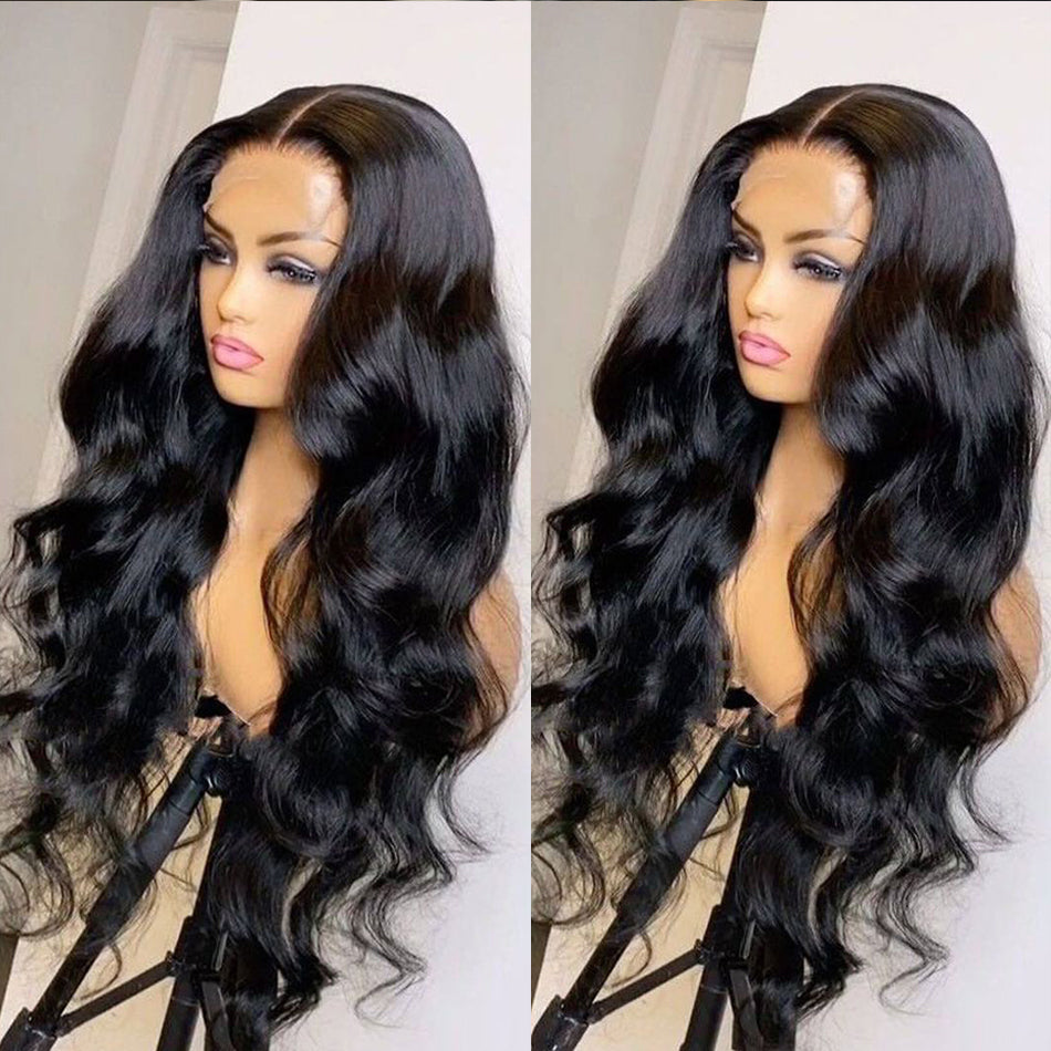 Lace Front Wig Body Wave, featuring elegant curls and a natural hairline, suitable for all skin tones and face shapes.