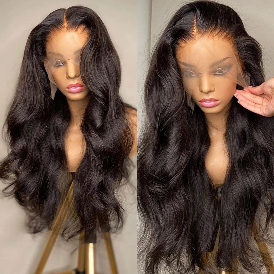 Lace Front Wig Body Wave, featuring elegant curls and a natural hairline, suitable for all skin tones and face shapes.