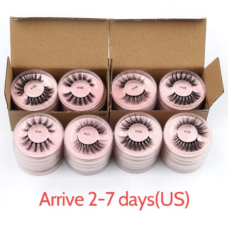 A collection of 3D mink false eyelashes in various styles, showcasing their natural look and fluffy texture.