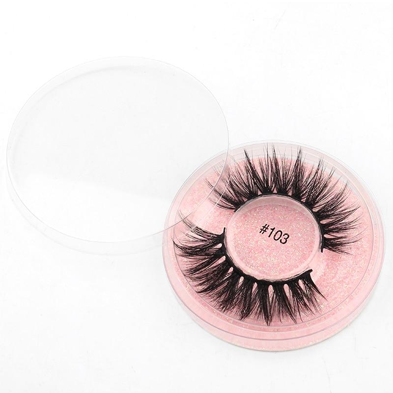 A collection of 3D mink false eyelashes in various styles, showcasing their natural look and fluffy texture.