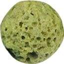 Lava Clip-On Nose Ring in vibrant yellow, made from natural lava stones, designed to hold essential oils.