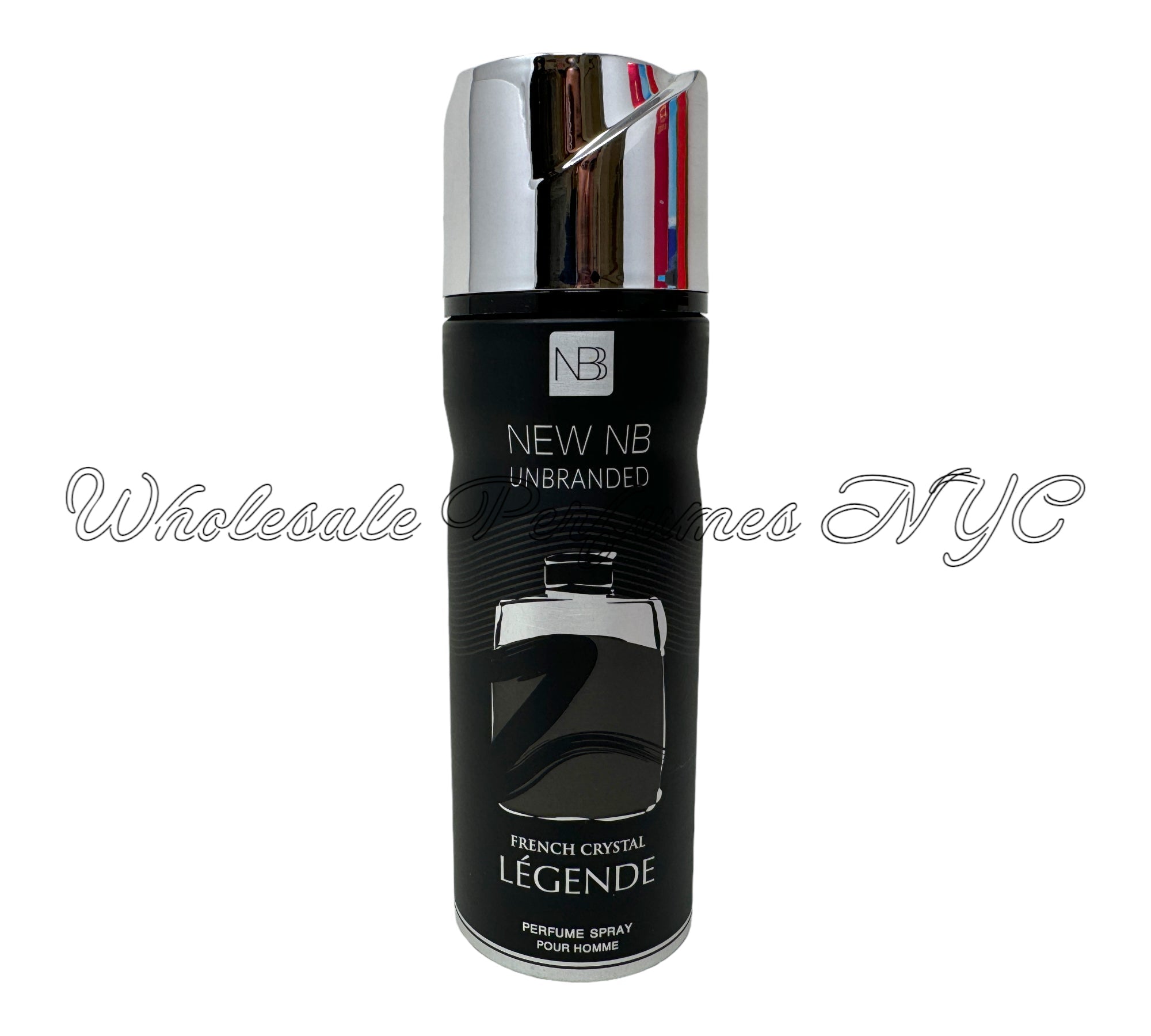 Legende by NB Perfumed Body Spray for Men in a sleek canister, showcasing its modern design and 6.67oz size.