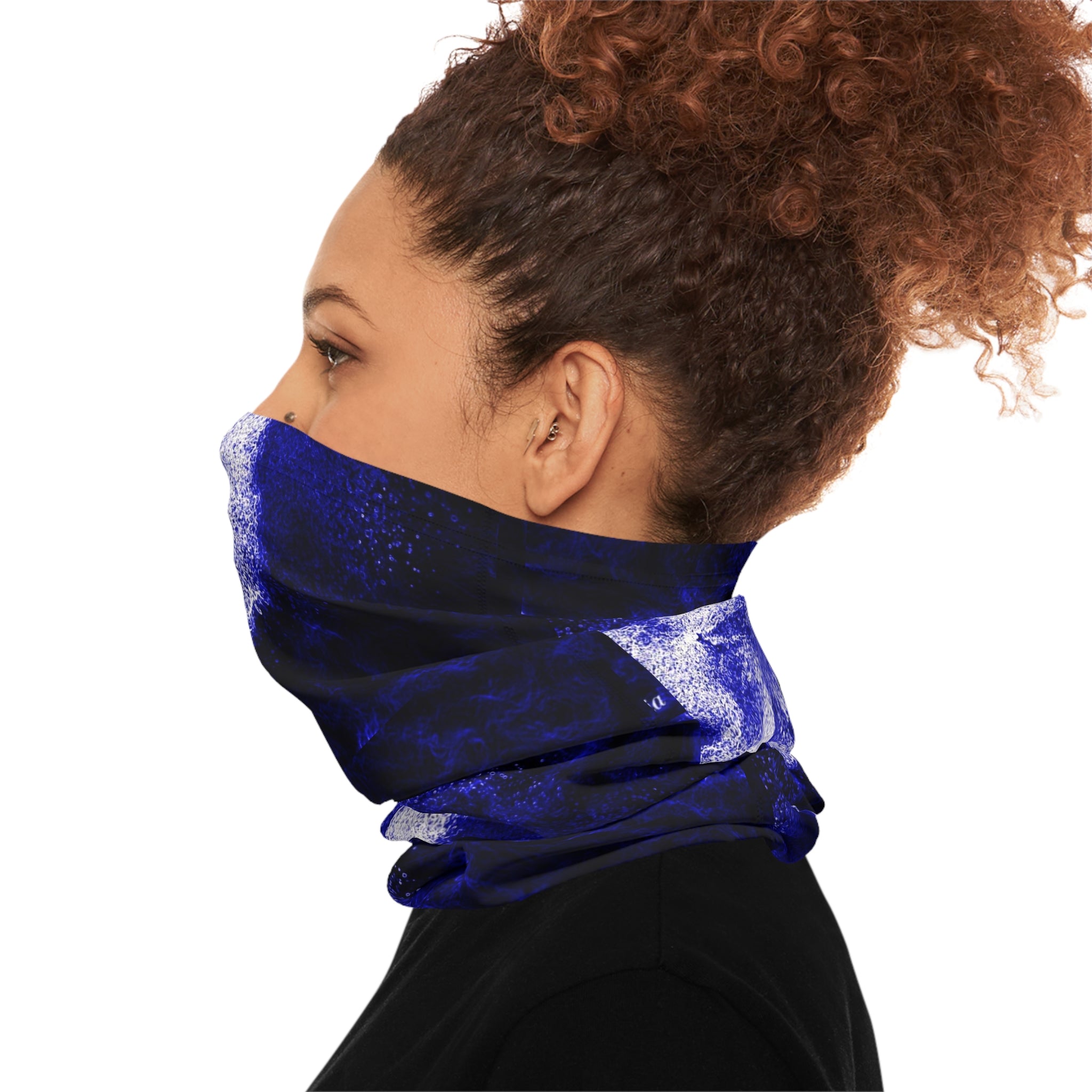 Lightweight purple neck gaiter made of moisture-wicking polyester, ideal for outdoor activities with UPF 50+ sun protection.