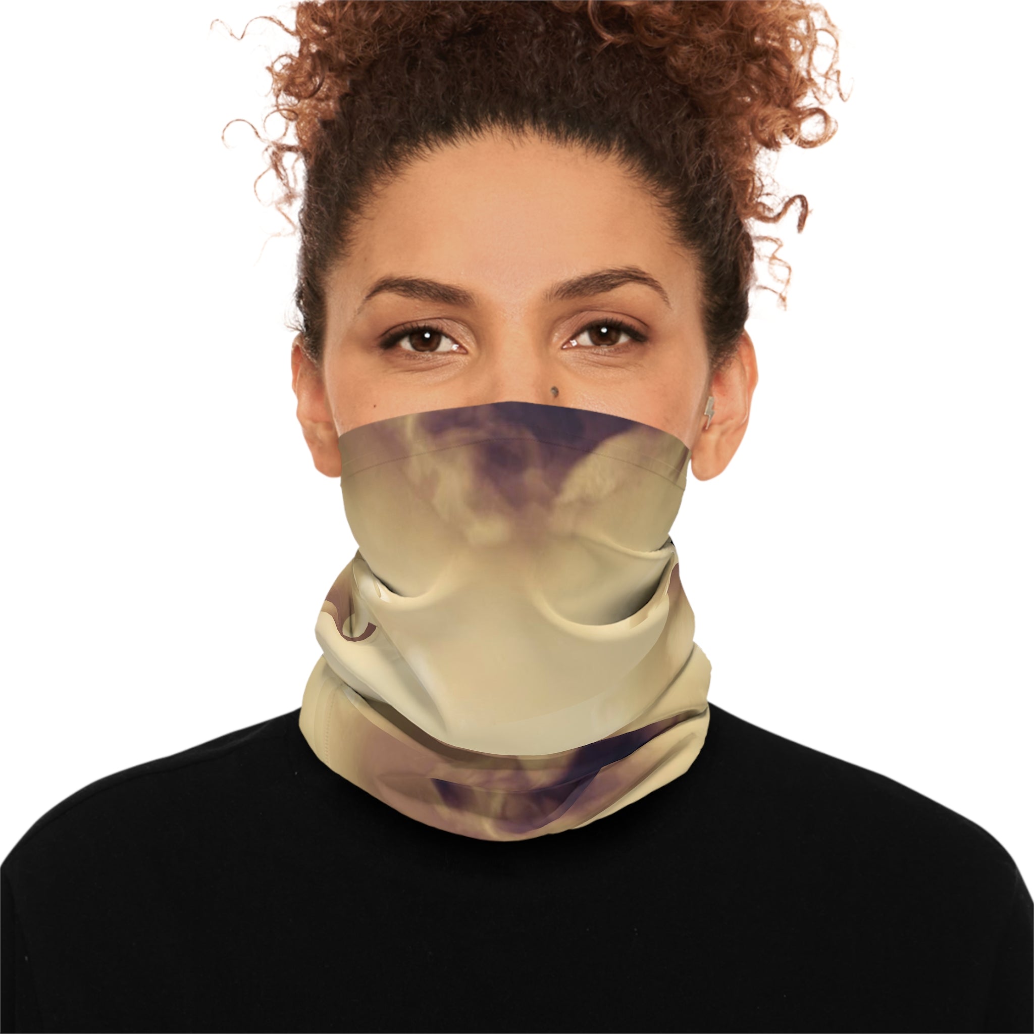 Lightweight Neck Gaiter - 'The Eye' in various colors, showcasing its stretchy and breathable fabric, ideal for outdoor activities.