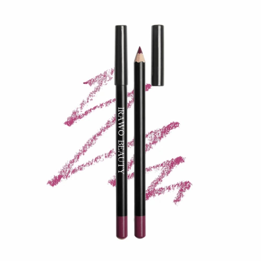 Irawo Beauty Lip Liner Pencil showcasing its sleek design and vibrant color options, perfect for defining lips.