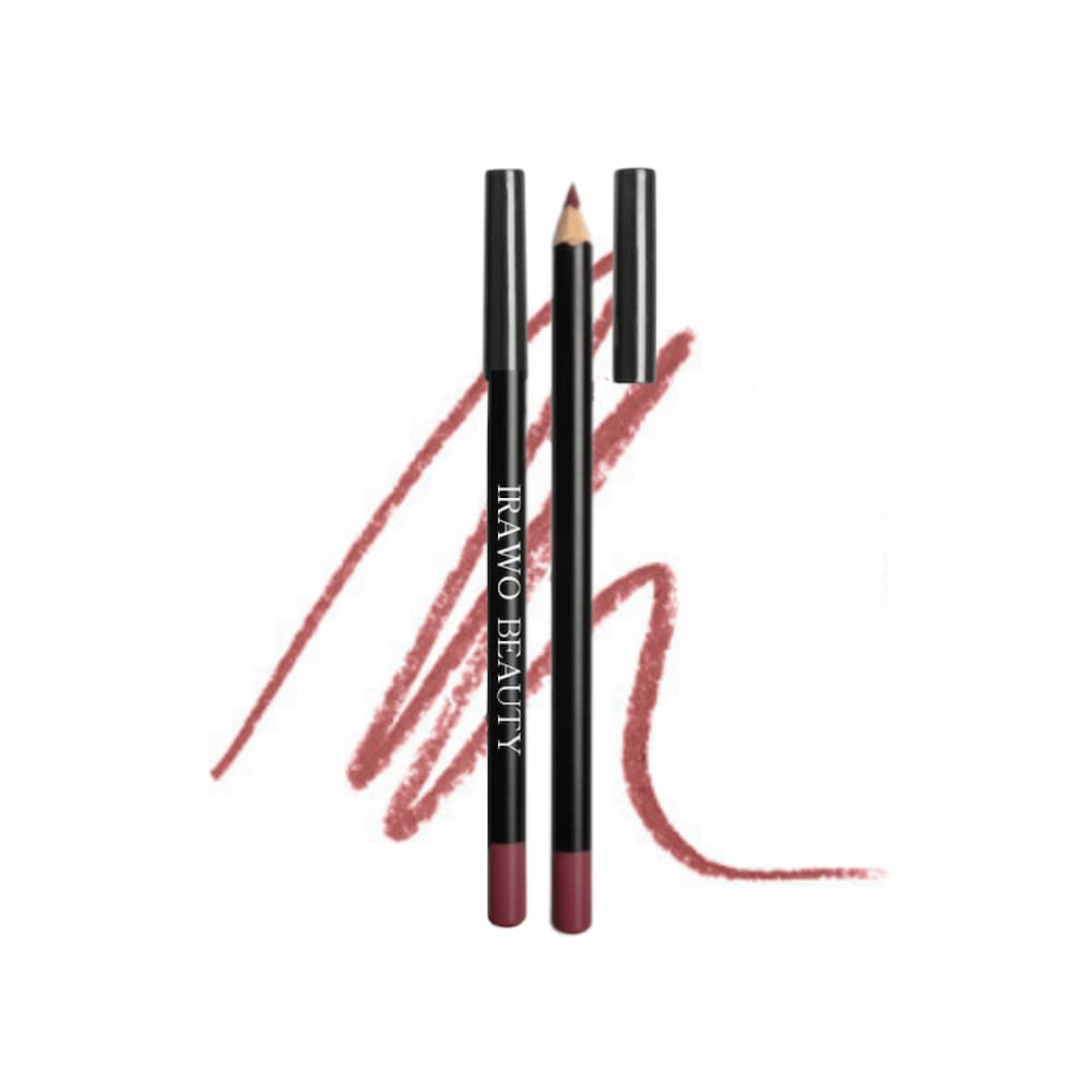 Irawo Beauty Lip Liner Pencil showcasing its sleek design and vibrant color options, perfect for defining lips.