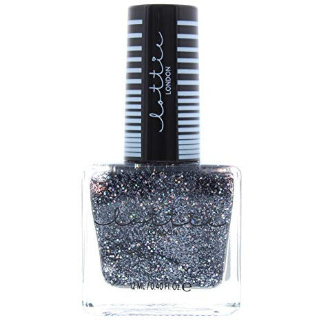 Lottie Lacquer Nail Polish in Adorbs, showcasing a vibrant pink shade in a sleek bottle.
