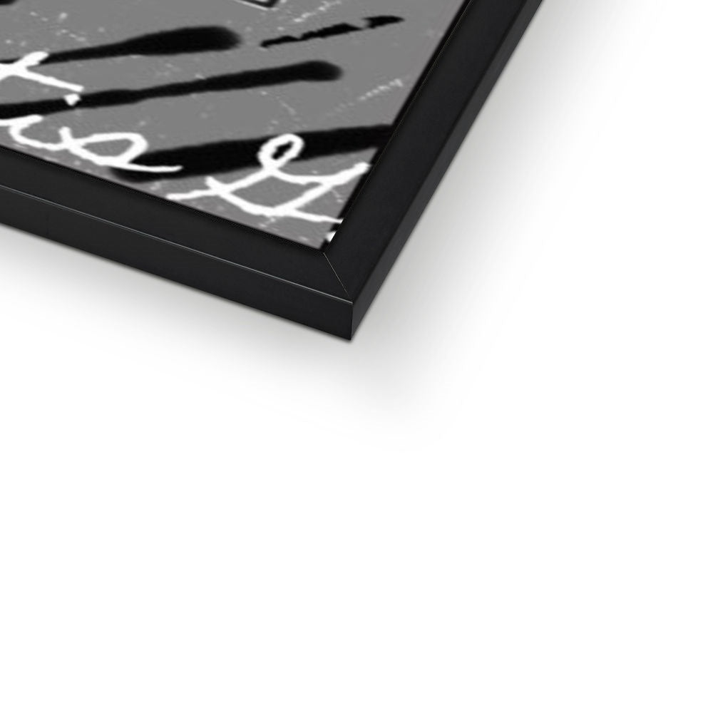 Mankind Framed Print showcasing elegant design with high-quality wood and satin finish.