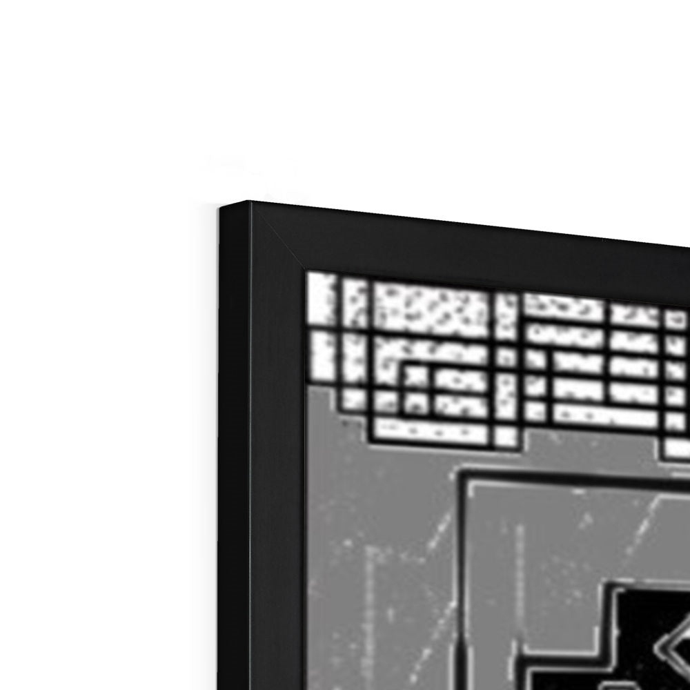 Mankind Framed Print showcasing elegant design with high-quality wood and satin finish.