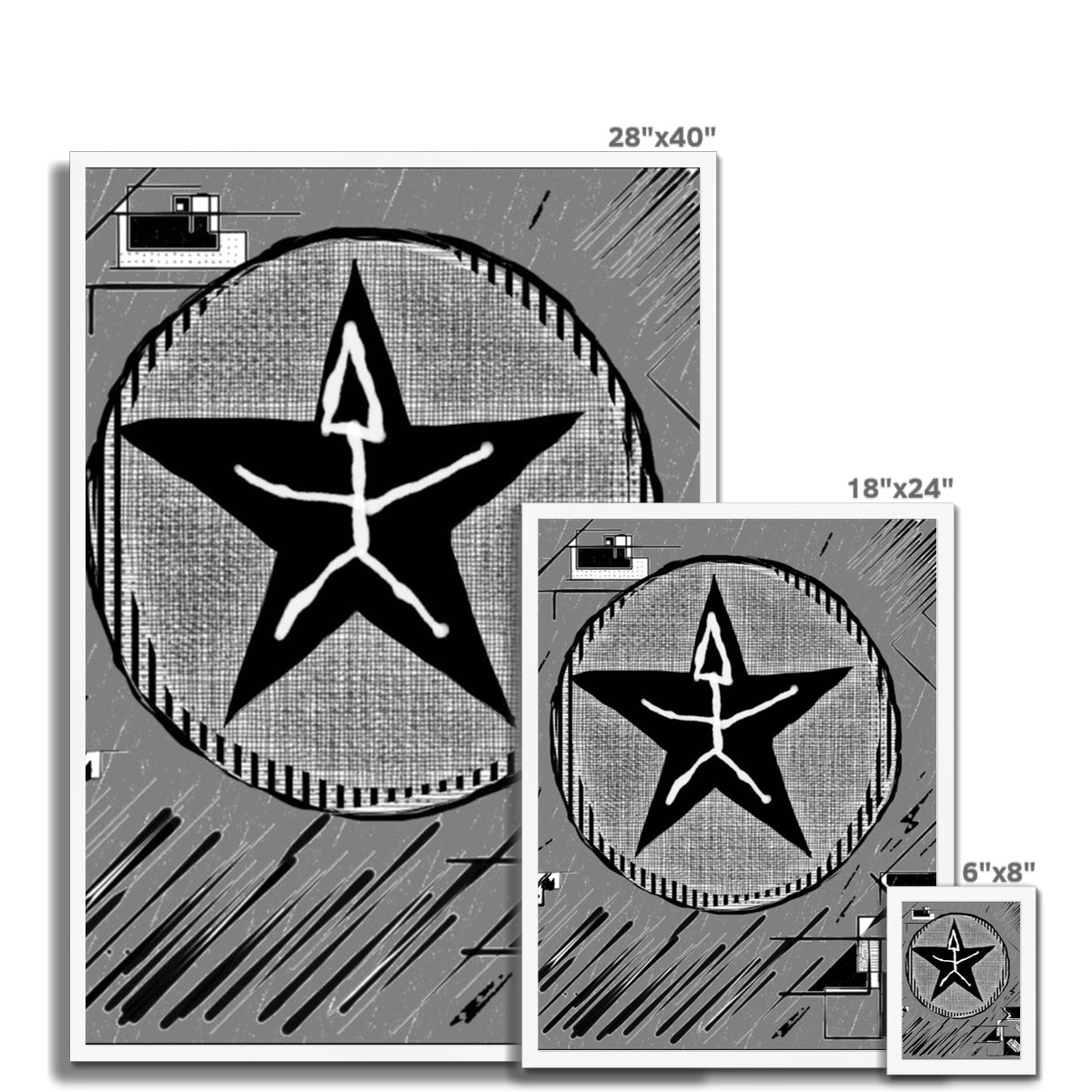 Mankind Framed Print showcasing elegant design with high-quality wood and satin finish.