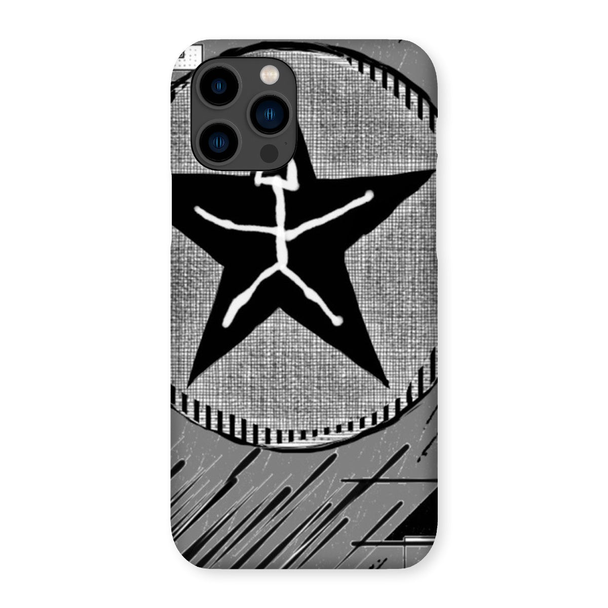 Mankind Snap Phone Case showcasing its slim design and durable shatterproof plastic, available for various phone models.